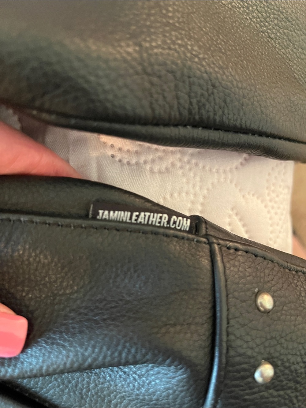 Jamin Leather Moto Studded Leather Jacket - Picture 11 of 16